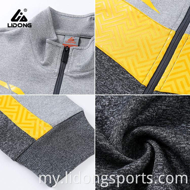 တရုတ်ထုတ်လုပ်သူဖက်ရှင် Mens Tracksuit နိမ့် MOQ Tracksuit